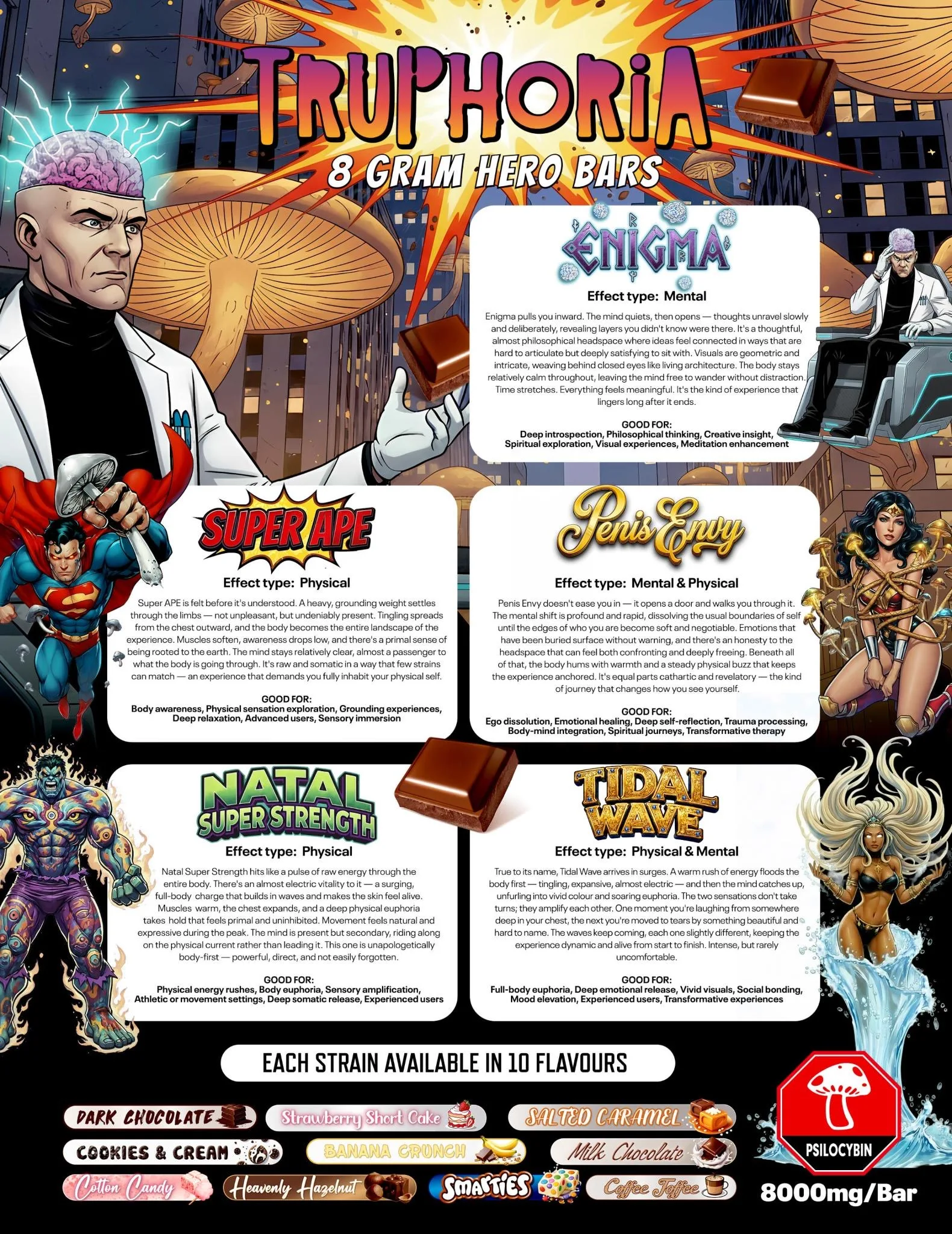 8 Gram Hero Bar menu