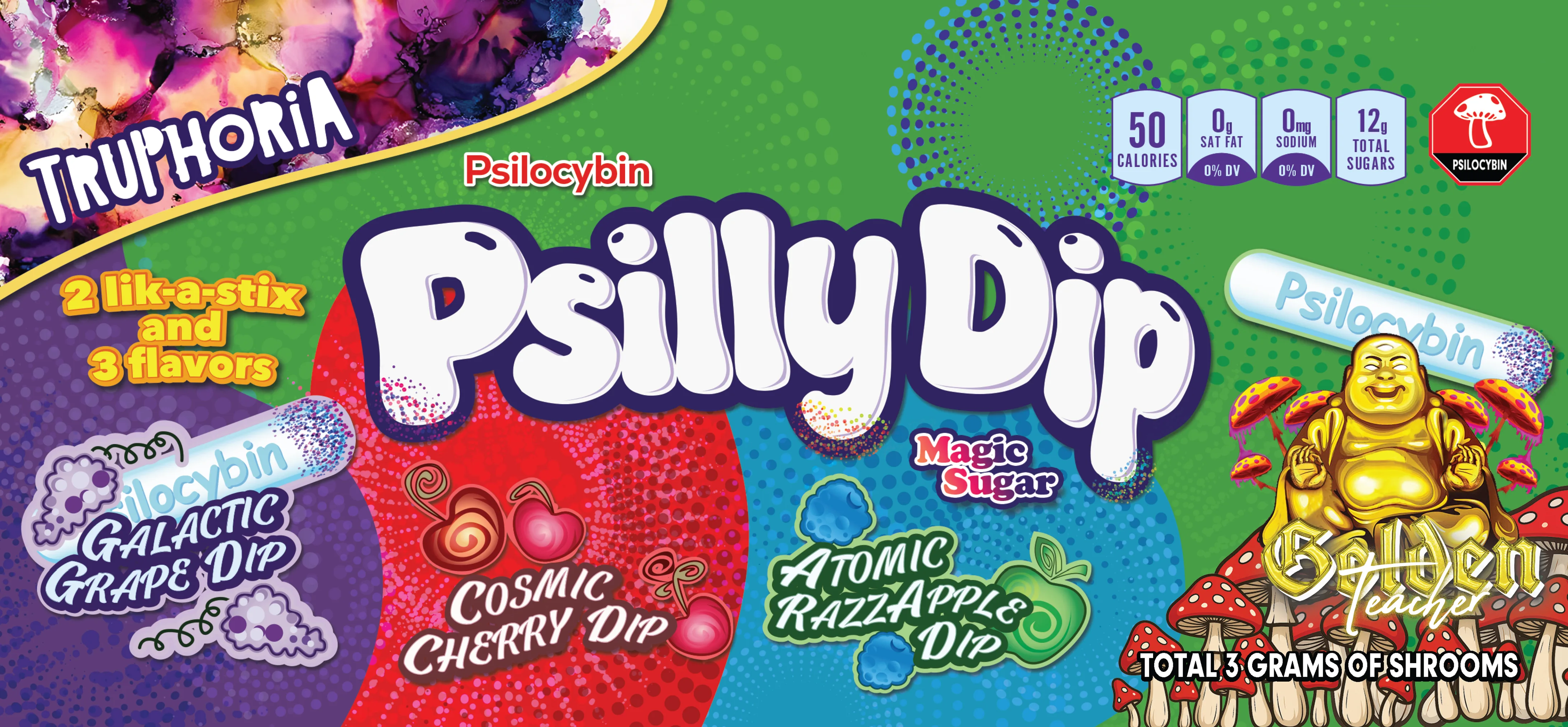 Golden Teacher Psilly Dip — Flavour 1