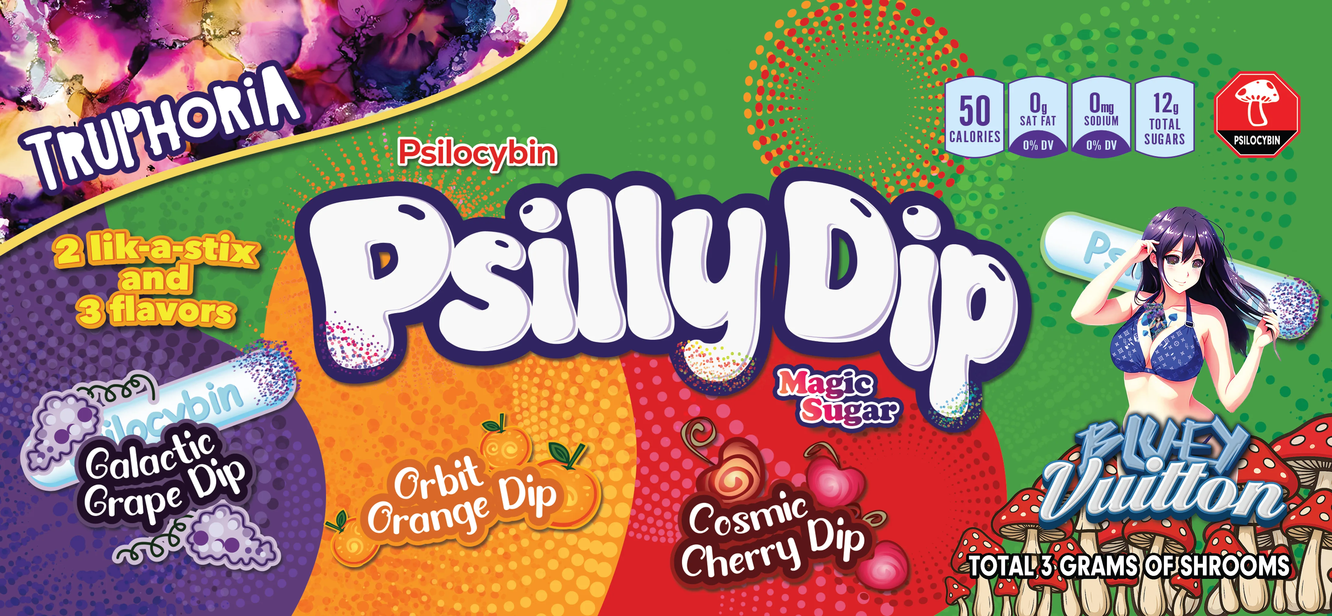 Bluey Vuitton Psilly Dip — Flavour 2